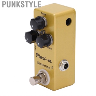 Punkstyle Bass Pedal  Golden Durable Guitar Effect Metal with True Bypass Switch for Musical Instrument Adjusting