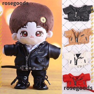 Rosegoods1 เสื้อแจ็กเก็ตแฮนด์เมด อุปกรณ์เสริม สําหรับตุ๊กตา 1/12 BJD 20 ซม.