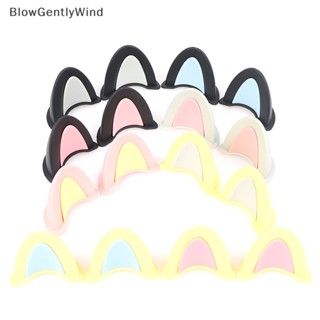 Blowgentlywind อุปกรณ์เสริมหมวกกันน็อครถจักรยานยนต์ หูแมวน่ารัก 2 ชิ้น BGW