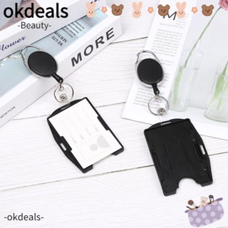 Okdeals ที่ใส่ป้ายชื่อ แบบยืดหดได้ สําหรับสํานักงาน โรงเรียน