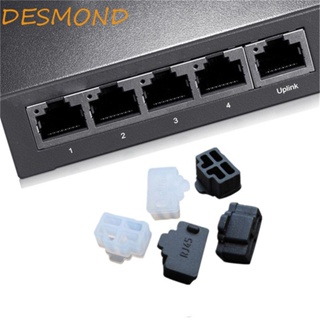 Desmond ฝาครอบพอร์ตฮับอีเธอร์เน็ต RJ45 ตัวเมีย กันฝุ่น ทนทาน สําหรับแล็ปท็อป RJ45