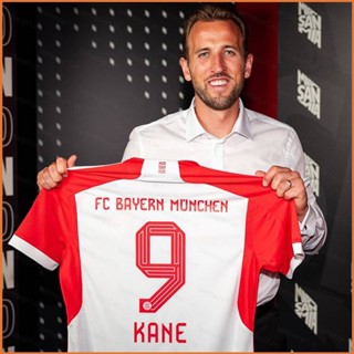 Fb 2023-24 เสื้อยืดแขนสั้น พิมพ์ลาย Bayern Munchen Home Harry Kane Jersey พลัสไซซ์ สําหรับทุกเพศ