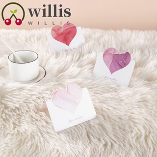 Willis การ์ดอวยพร เขียนข้อความรัก โรแมนติก DIY สําหรับตกแต่งวันวาเลนไทน์ 10 ชิ้น