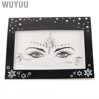 Wuyuu Face Rhinestones Decoration   Exquisite Elegant Self Adhesive Mild Shiny Glitter for Halloween Party Music Festival