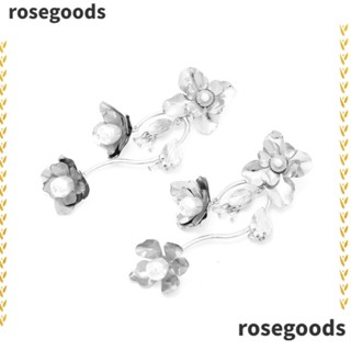 Rosegoods1 ต่างหูสตั๊ด สวยหรู แฟชั่นสําหรับผู้หญิง