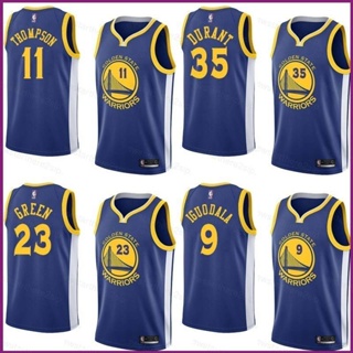 เสื้อกีฬาบาสเก็ตบอลแขนกุด ลายทีม NP2 Warriors NBA Jersey Green Thompson Durant Iguodala สไตล์วินเทจ สําหรับผู้ชาย และผู้หญิง PN2