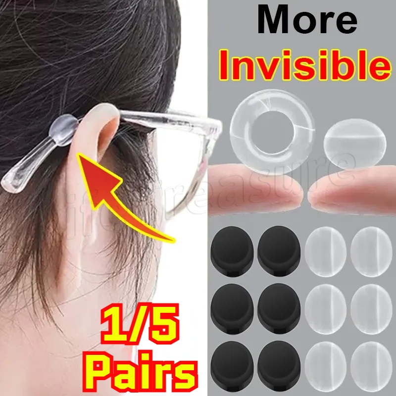 [ Featured ] ที่ยึดแว่นตา กันลื่น / ปลอกปลายแว่น ขายึด / ซิลิโคนกันลื่น ที่เกี่ยวหู / ตัวยึดแว่นตา แบบยืดหยุ่น วงกลม / สําหรับอ่านหนังสือกีฬา