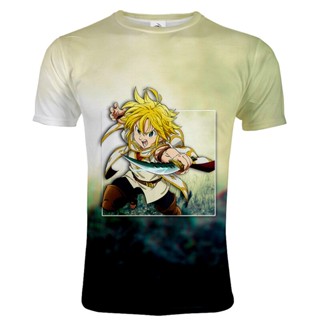 เสื้อยืด พิมพ์ลายอนิเมะ The Seven Deadly Sins แฟชั่นสตรีท