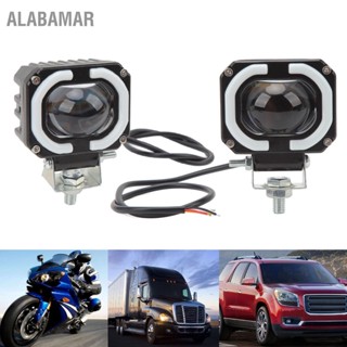 ALABAMAR 10 ถึง 60V LED Spotlight 2000LM IP67 กันน้ำสองสีเลนส์ก้อนไฟทำงานสำหรับรถบรรทุกรถ SUV ATV UTV รถจักรยานยนต์เรือ