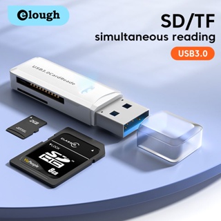 Elough 2 IN 1 อะแดปเตอร์การ์ดรีดเดอร์ USB 3.0 Micro SD TF ความเร็วสูง