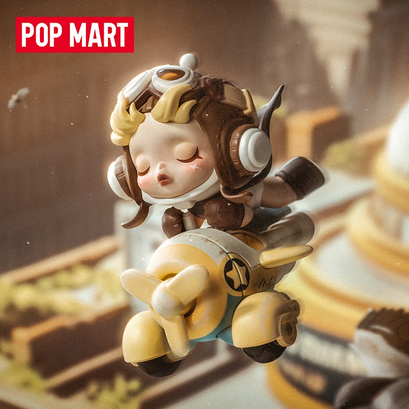 Pop MART SKULLPANDA โมเดลฟิกเกอร์การ์ตูน Tomorrow Morning Peak Series น่ารัก ของขวัญ สําหรับเด็กผู้หญิง