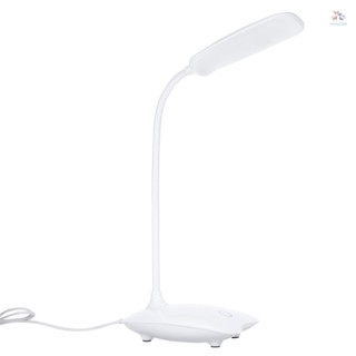 Nancy1314 โคมไฟตั้งโต๊ะ LED 360 องศา น้ําหนักเบา° โคมไฟตั้งโต๊ะ หมุนได้ 3 ระดับ ชาร์จ USB หรี่แสงได้ ดูแลสายตา สําหรับอ่านหนังสือ ทํางาน