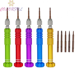 【COLORFUL】Screwdriver Precision Screwdriver 5 In 1 Screwdriver Hand Tools 5 In 1