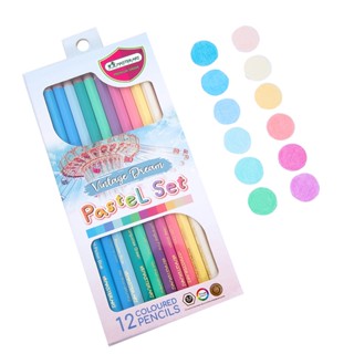 Master Art ดินสอสีไม้ วินเทจเซ็ท 12สี   Pastel Set