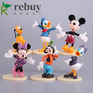 Rebuy โมเดลฟิกเกอร์ PVC รูปการ์ตูนมิกกี้เมาส์ ของเล่นสําหรับเด็ก