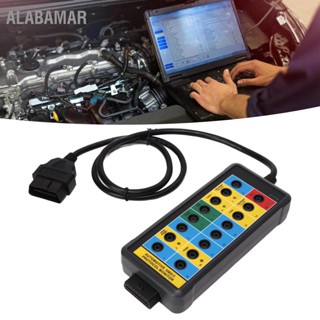  ALABAMAR เครื่องตรวจจับโปรโตคอล OBDII 16 ขาตรวจจับได้อย่างรวดเร็วเข้าถึงสัญญาณการตรวจสอบได้อย่างง่ายดายกล่องฝ่าวงล้อม