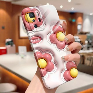 เคสโทรศัพท์มือถือแบบแข็ง กันกระแทก กันรอยกล้อง ลายการ์ตูนดอกไม้ สําหรับ Xiaomi 10 12 Pro 11 Lite 5G NE Poco F2 Pro F4 X3 NFC X3 Pro