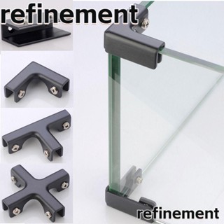 Refinement คลิปหนีบกระจก มุมตัว T อะลูมิเนียมอัลลอย กันสนิม