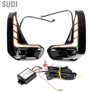 Sudi Fog Light Car DRL DC 12V  Daytime Running Bright Turn Lamp Replacement for Hilux REVO 2020‑2021 Signal