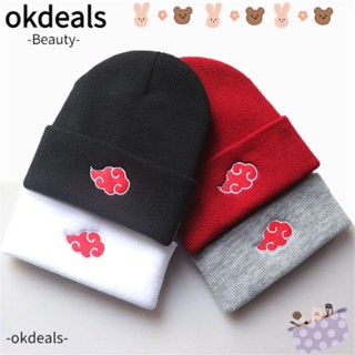 Okdeals หมวกถักนิตติ้ง ให้ความอบอุ่น ลายนารูโตะ แฟชั่นฤดูหนาว สําหรับผู้หญิง และผู้ชาย