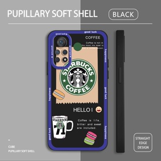 สําหรับ Redmi Note 10 11 Pro 5G 10S 11S เคสโทรศัพท์มือถือซิลิโคน TPU แบบนิ่ม ลายกาแฟ Starbucks กันกระแทก ป้องกันกล้อง