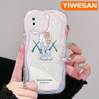 เคสโทรศัพท์มือถือแบบนิ่ม ใส กันกระแทก ลายคลื่น สีมาการอง หลากสี สําหรับ VIVO Y85 V9 V9 Youth V9 Pro Y85A Z1i Z3x