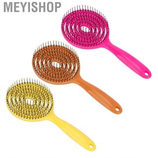 Meyishop Hair Detangling Brush Salon Round Head Straightenning Detangler Comb For C