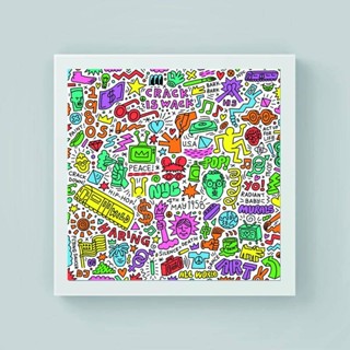 Keith Haring โปสเตอร์ภาพวาดผ้าใบ สําหรับตกแต่งผนัง