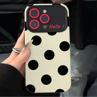 เคสมือถือ แบบนิ่ม ลายจุด สําหรับ Apple 14 Pro Max Iphone 13 Pro 12 11 7p YNWH