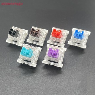 Adagu สวิตช์กันฝุ่น RGB 3pin สีฟ้า แดง น้ําตาล สําหรับคีย์บอร์ดเกมมิ่ง 10 ชิ้น