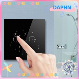 Daphs สวิตช์ไฟ LED 1/2/3 Gang Screen Wall Switch