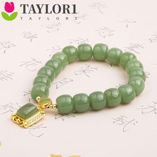 Taylor1 สร้อยข้อมือ จี้รูปดอกบัวน่ารัก สีทอง แฮนด์เมด สําหรับผู้หญิง