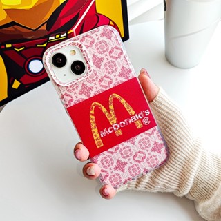 เคสโทรศัพท์มือถือ พิมพ์ลายการ์ตูน McDonalds แฟชั่น สําหรับ iPhone 11pro 14 12 13 11 Pro Max 12mini 13mini