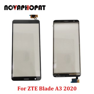 Novaphopat แผงเซนเซอร์หน้าจอสัมผัสดิจิทัล ทดสอบแล้ว สําหรับ ZTE Blade A3 2020