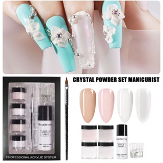 ชุดถ้วยแก้วอะคริลิค ขนาด 60 มล. สําหรับผู้เริ่มต้นทําเล็บ DIY