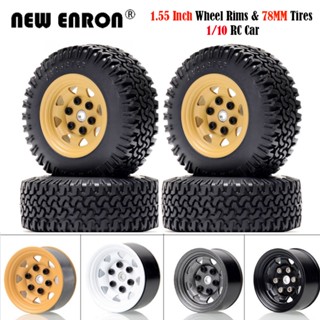 4Pc 1.55 นิ้ว CNC ล้อแม็กยางชุดยางสำหรับรถติดตาม RC 1/10 D90 TF2 CC01 LC70 MST JIMNY AX90069