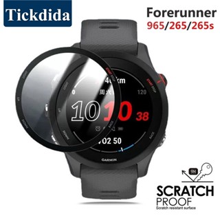 ฟิล์มกระจกนิรภัยกันรอยหน้าจอ แบบนิ่ม สําหรับ Garmin Forerunner 965 265 265s Forerunner 265s 265