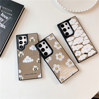 CASETIFY เคสโทรศัพท์มือถือ TPU กันกระแทก ลายผึ้งน้อยหน้ายิ้ม สําหรับ Samsung Galaxy S23 Ultra S23 Plus S22 Ultra