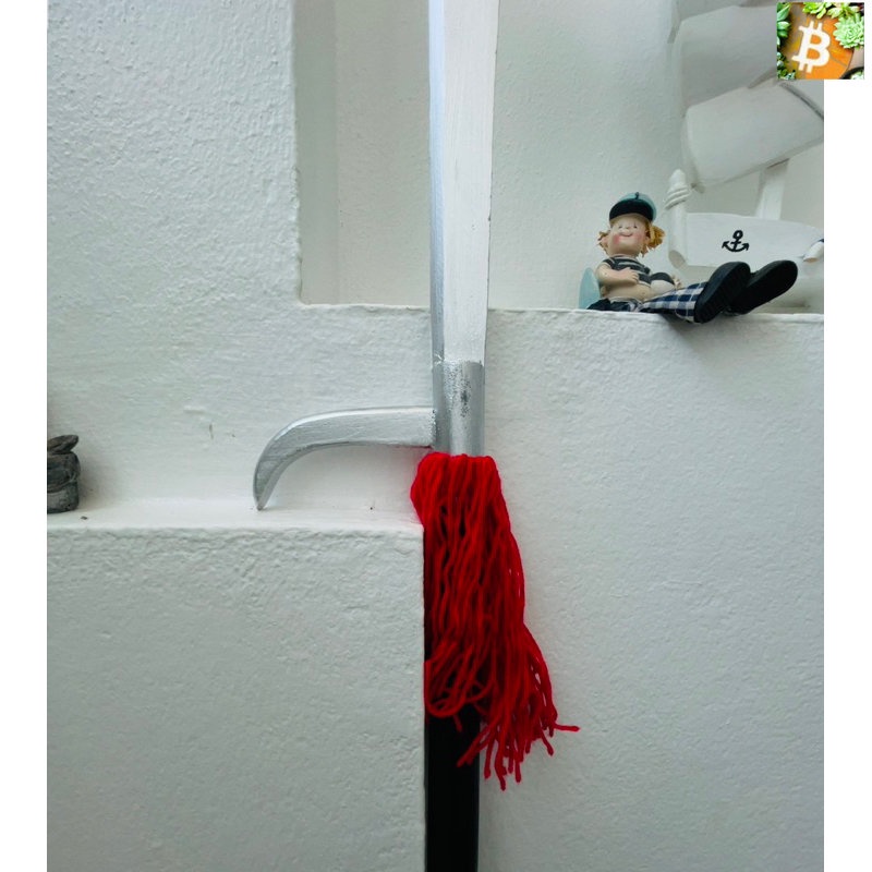 bitcoin ของเล่นคอสเพลย์ ง้าวจำลองไม้จามจุรี ยาว 140 ซม. .