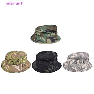 [InterfunT] Boonie หมวกบักเก็ต ผ้าฝ้าย ลายพราง กันแดด สําหรับผู้ชาย ผู้หญิง ตกปลา [ใหม่]