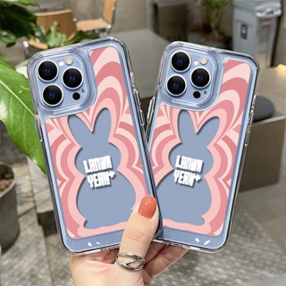 เคสโทรศัพท์มือถืออะคริลิค TPU ใส ลายกระต่าย สําหรับ Realme 8 9 10 8S Q3 Q3i Q3S Q3T Q5X V13 V20 V23 GT NEO 3 2T GT2 9i NARZO 30 Pro 5G