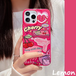 [Lemon] เคสโทรศัพท์มือถือนิ่ม ลายกราฟฟิตี้หัวใจ สีวาว สีแดงกุหลาบ สําหรับ Iphone 14 14pro 14plus 14promax 7 8 7plus 8plus 11 12 X XS XR XSMAX 11pro 12pro 111promax 13 13promax 13promax