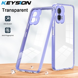 Keysion เคสโทรศัพท์มือถือ ซิลิโคน TPU ใส ใส กันกระแทก ปิดด้านหลัง สําหรับ Motorola MOTO G73 G13 MOTO G13 G73