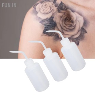 Fun IN 3pcs ขวดล้างรอยสัก PVC สบู่ล้างรอยสัก ขวดบีบ อุปกรณ์สัก 250ml