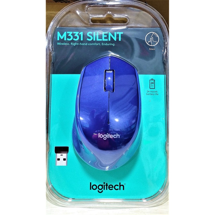 เมาส์ไร้สาย Logitech m331 m 331. เงียบบวก. เปลี่ยน Logitech m280 - สีฟ้า