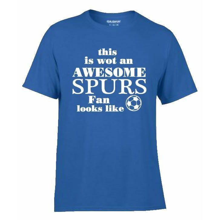 【hot tshirts】Tottenham Hotspur Spurs Football Club Soccer Fun T Shirts Awesome Fan Mens Gift Gildan 