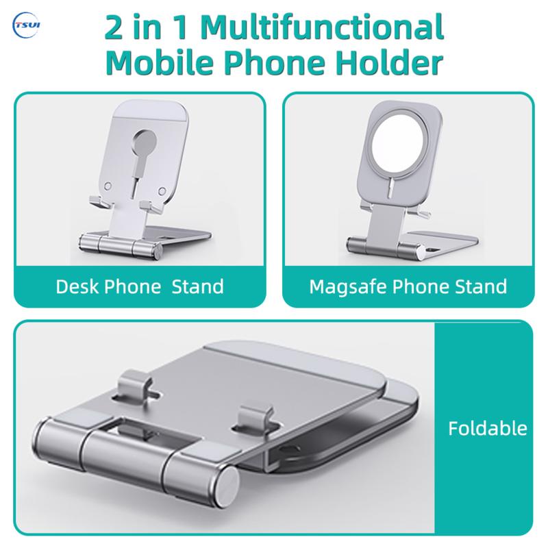 ขาตั้งโทรศัพท์มือถือ อลูมิเนียม ปรับได้ สําหรับ Apple iPhone 14 Plus 13 12 Mini Pro Max Pro - รูปที่ 5