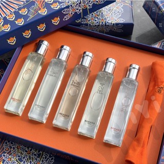 Hermes เซตน้ําหอม 5 ชิ้น * 15 มล. พกพาง่าย ~ น้ําหอม กลิ่นหอมพิเศษ ทุกเพศ