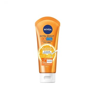 Nivea นีเวีย เอ็กซ์ตร้า ไบรท์ ซี แอนด์ ไฮยา วิตามิน วอช โฟม 100 มล.