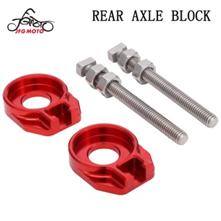 JFG MOTO Motorcycle Rear Axle Block For Honda Z50R CRF50F CRF70F CRF80F CRF100F XR50R XR70R XR80R XR75 XR80 XR100 C70 CT70 XL75 XL100S XL80S NS50F Fit 12mm AXLE